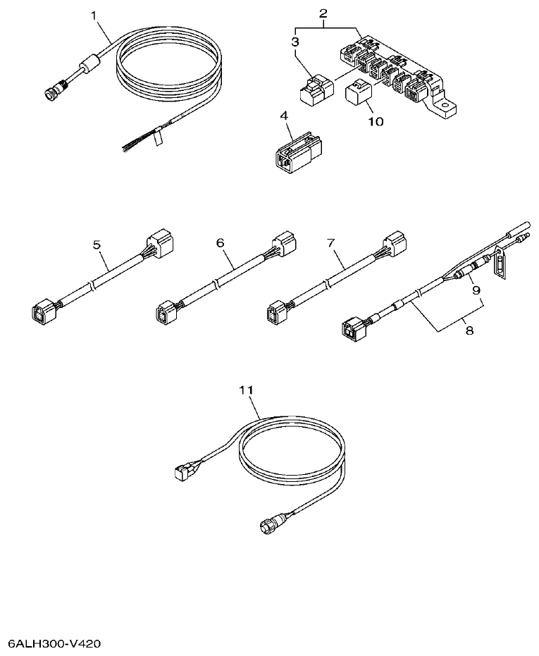 Yamaha F130AET, FL130AET OPTIONAL PARTS 6 parts diagram